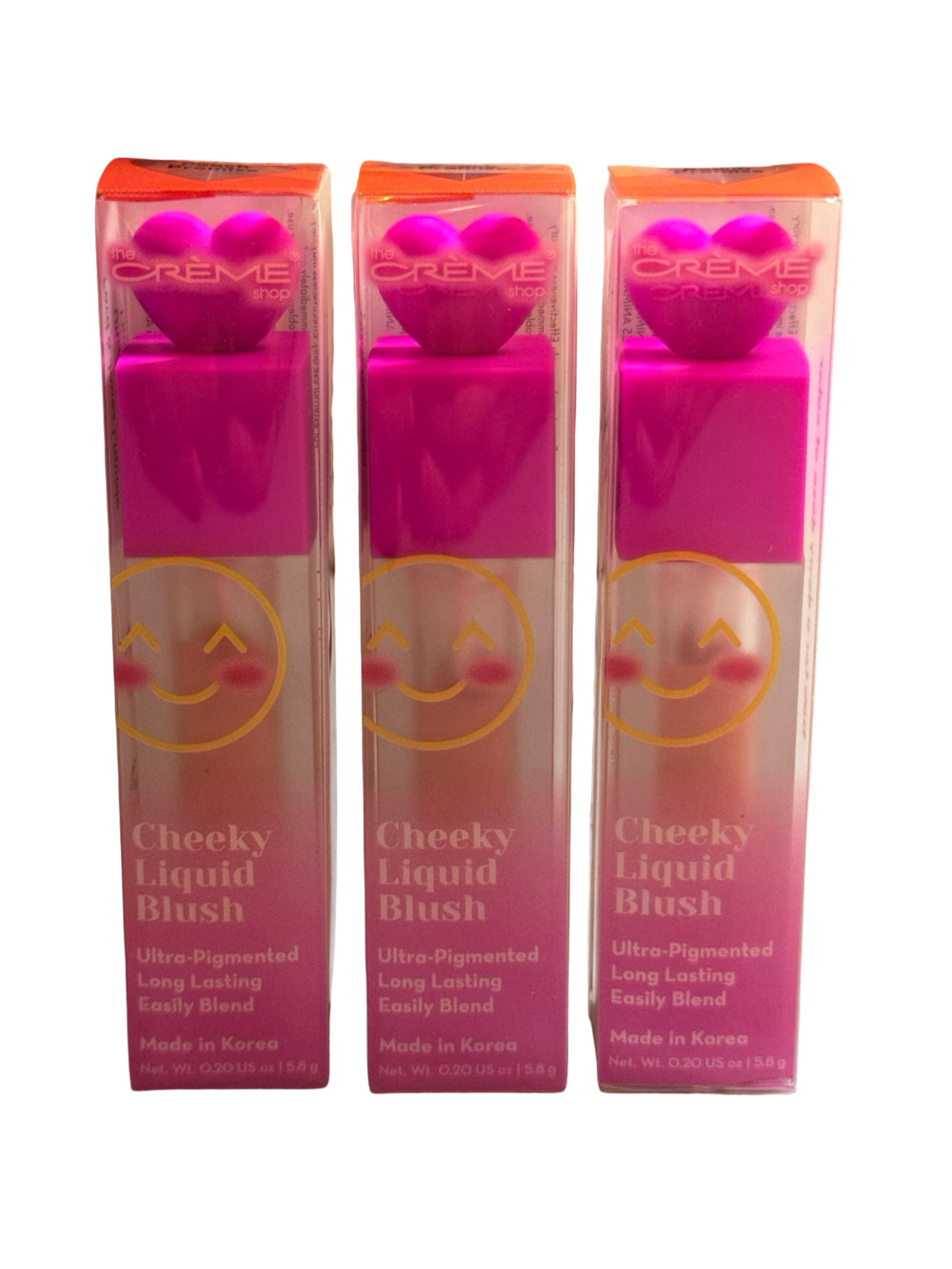 The Crème Shop Cheeky Liquid Blush - Peach Promise (Lot of 3)